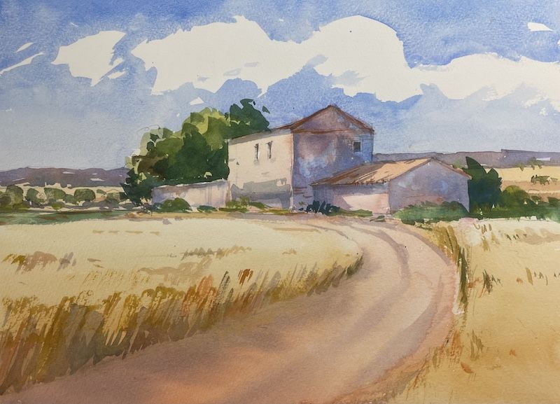 acuarela Casa de Campo