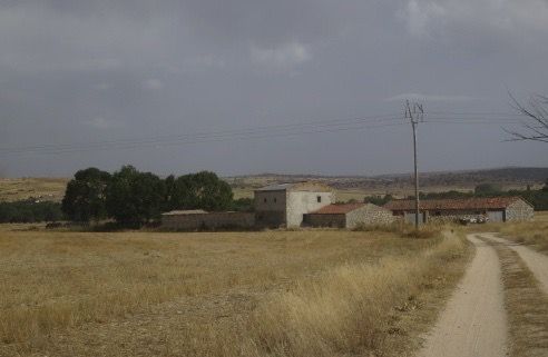 casa campo acuarela