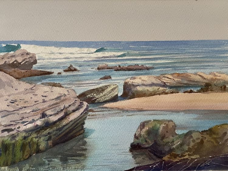 las catedrales acuarela