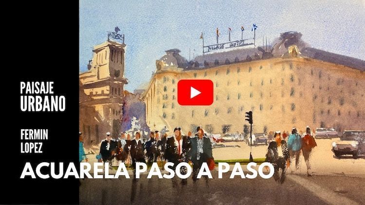video acuarela paso a paso