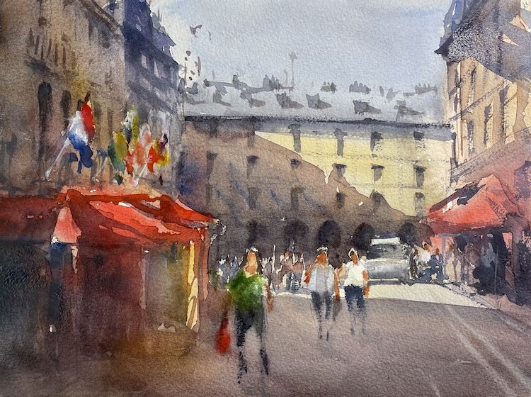 Acuarela Paris
