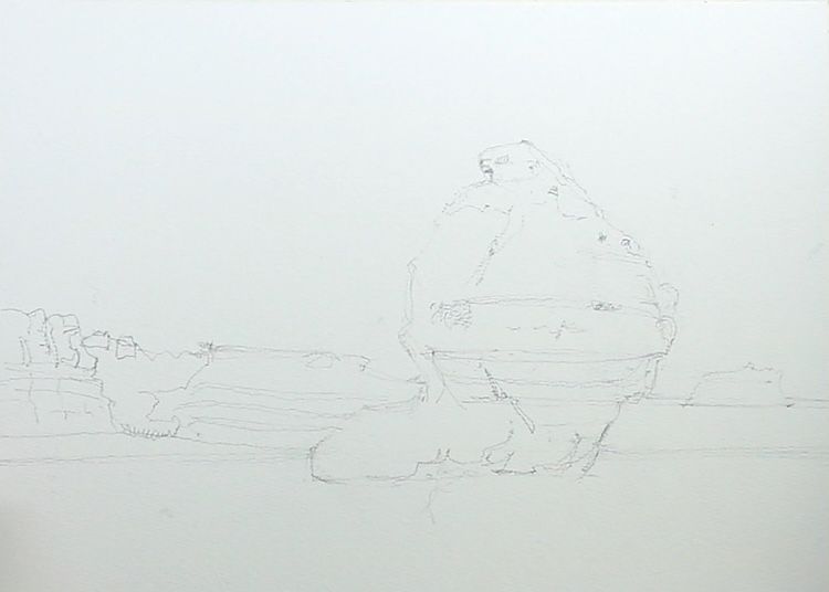 acuarela Algarve dibujo

